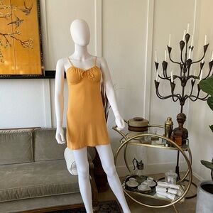 American Eagle Orange Spaghetti Strap Mini Dress